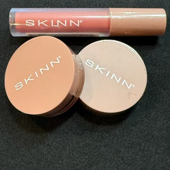 SKINN Lip Tint Duo- “Nudist & “Happy Hour” and Velvet Lip “Soft Rose” NEW/SEALED - Picture 11 of 11